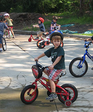 boy on bike photo