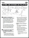 Asthma and Outdoor Air Pollution fact sheet front page