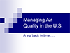 Cover for Managing Air Quality in the U.S.