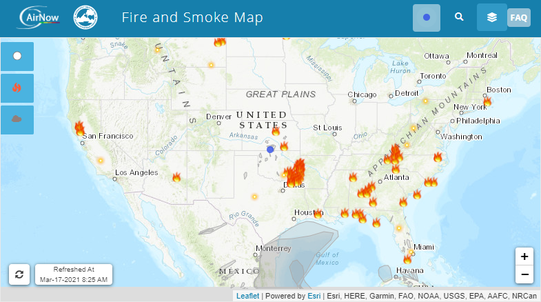 Fire and Smoke Map