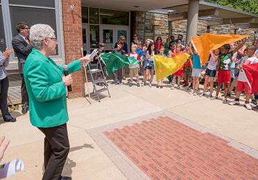 Flag event at the Goding School-Within-School in Washington, DC