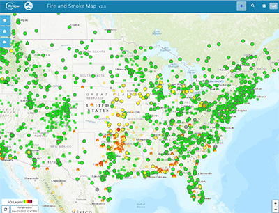 Fire and Smoke Map