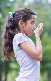 Girl with Inhaler Picture
