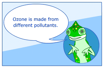 Ozone is made up fg different pollutants